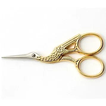 11.4cm (4.5") Stork Needlework Scissors - Unique