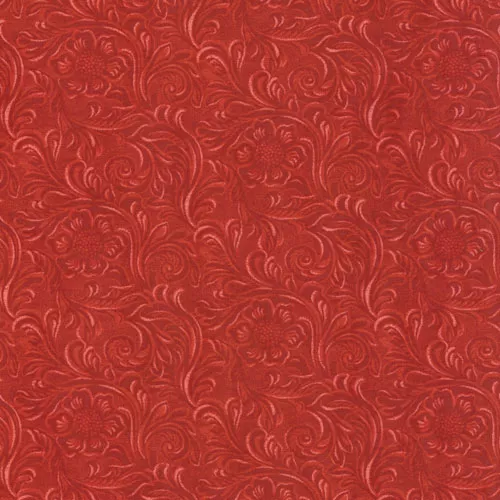 11216-22-tooled-leather-red-moda 11216 22 Tooled Leather Red Moda
