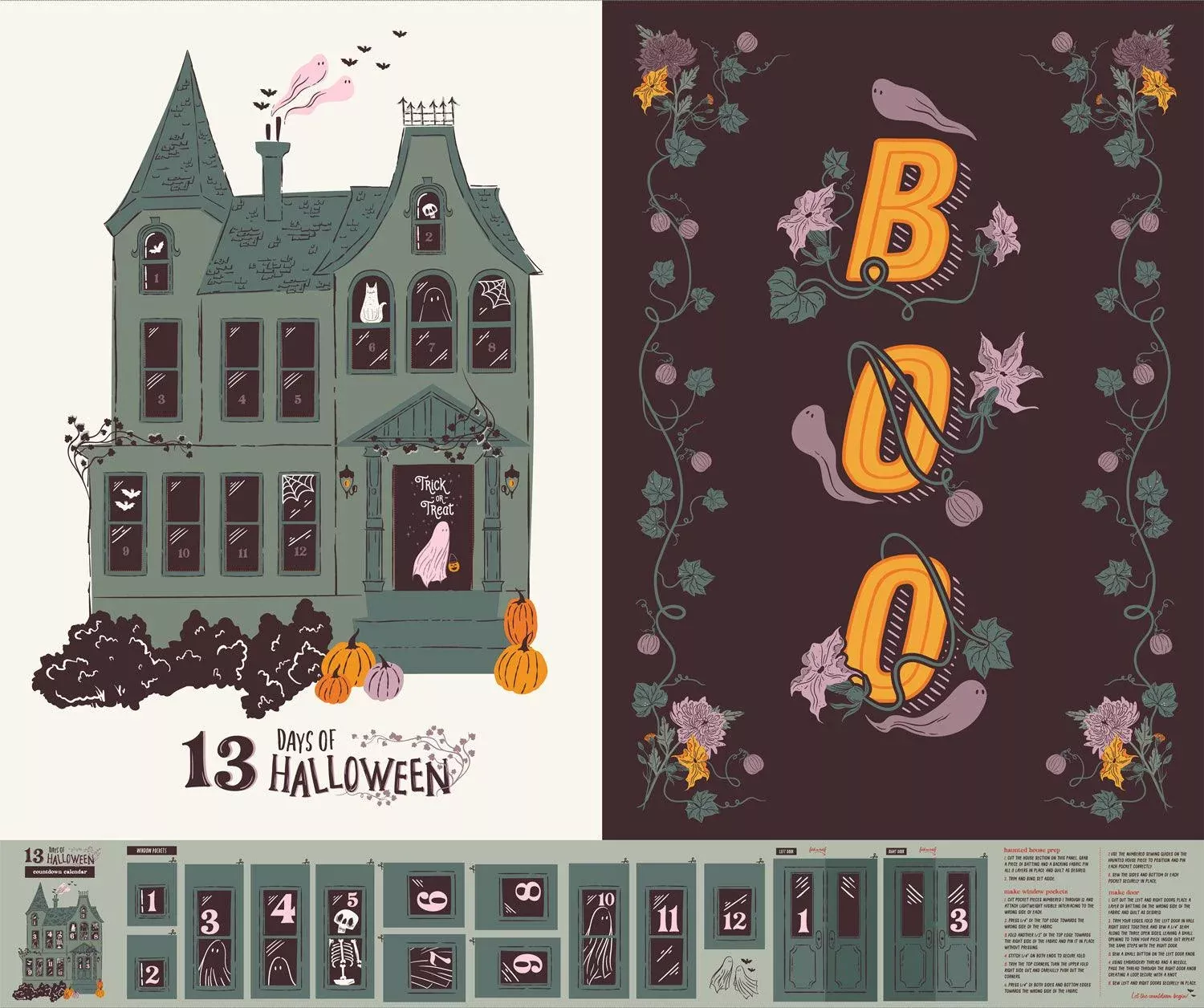 13-days-halloween-panel-art-gallery-fabrics 13-Days of Halloween Panel – Art Gallery Fabrics