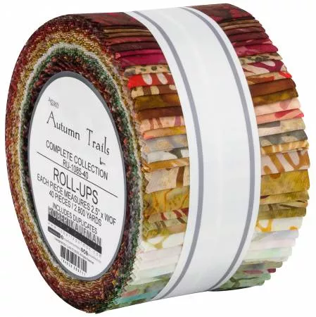 2-1/2In Strips, Autumn Trails, 40pcs/bundle