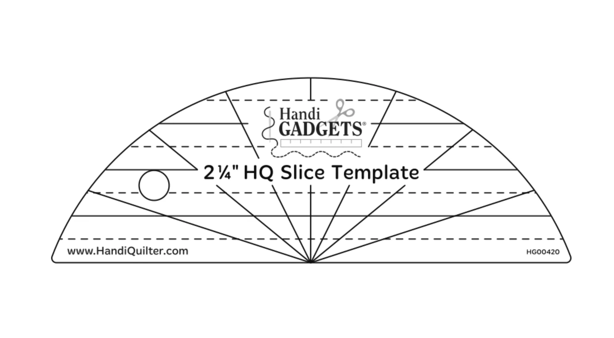 2-1/4" HQ Slice Template