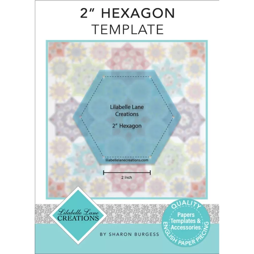 2" Hexagon Acrylic Template