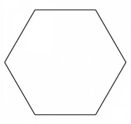 2in Hexagon Template