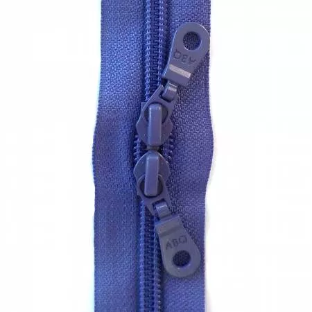 30in Zipper Dusted Peri Double Pull
