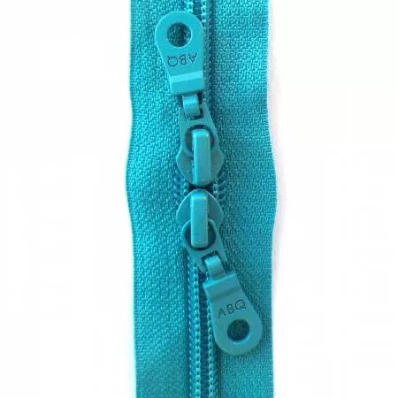 30in Zipper Peacock Blue Double Pull