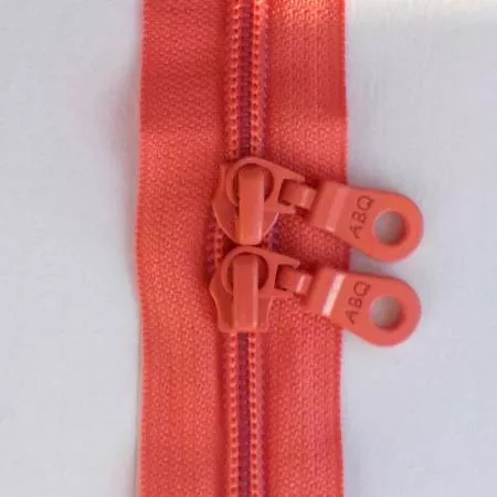 30in Zipper Sugar Coral Double Pull