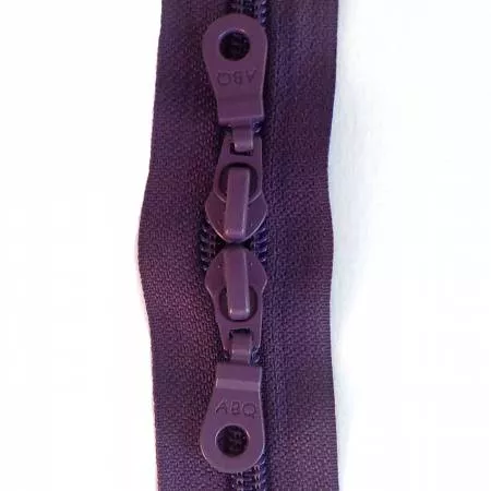 30in Zipper Wineberry Double Pull