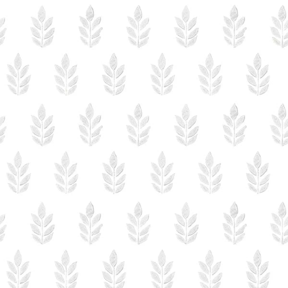 3122-11310 Ervic Light Grey Leaf Block Print Wallpaper