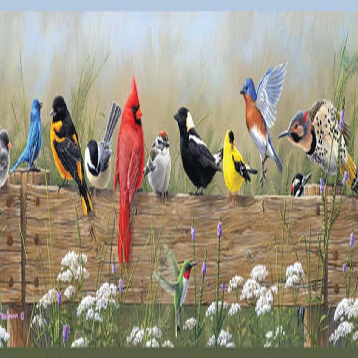 3123-44671-flock-multicolor-menagerie-border 3123-44671 Flock Multicolor Menagerie Border