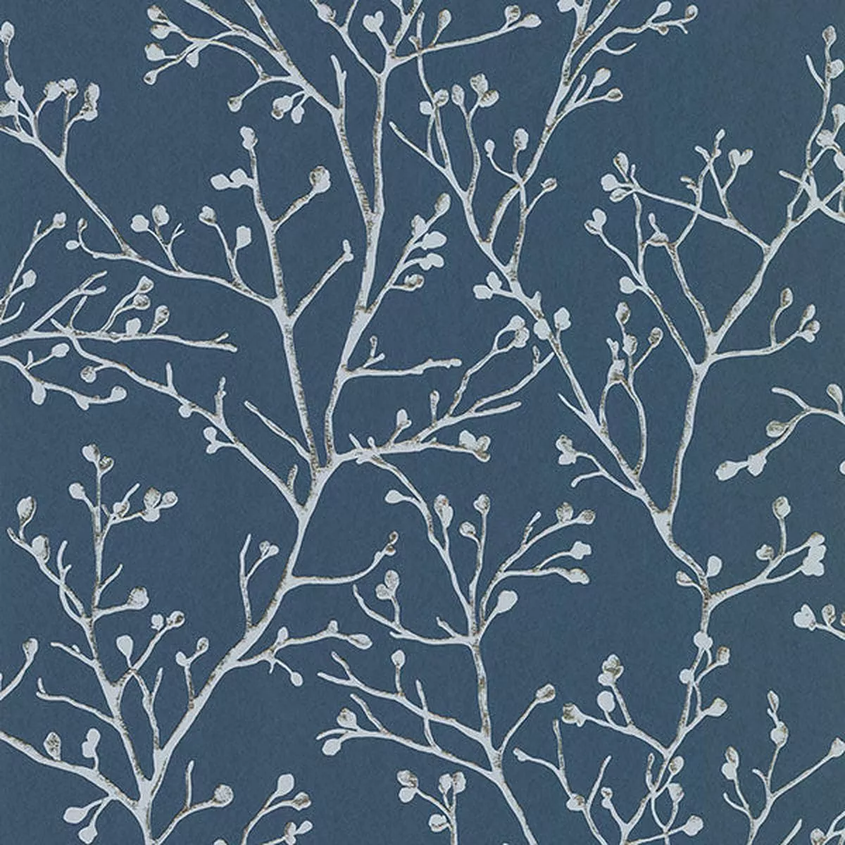 4019-86455-koura-sapphire-budding-branches-wallpaper 4019-86455 Koura Sapphire Budding Branches Wallpaper