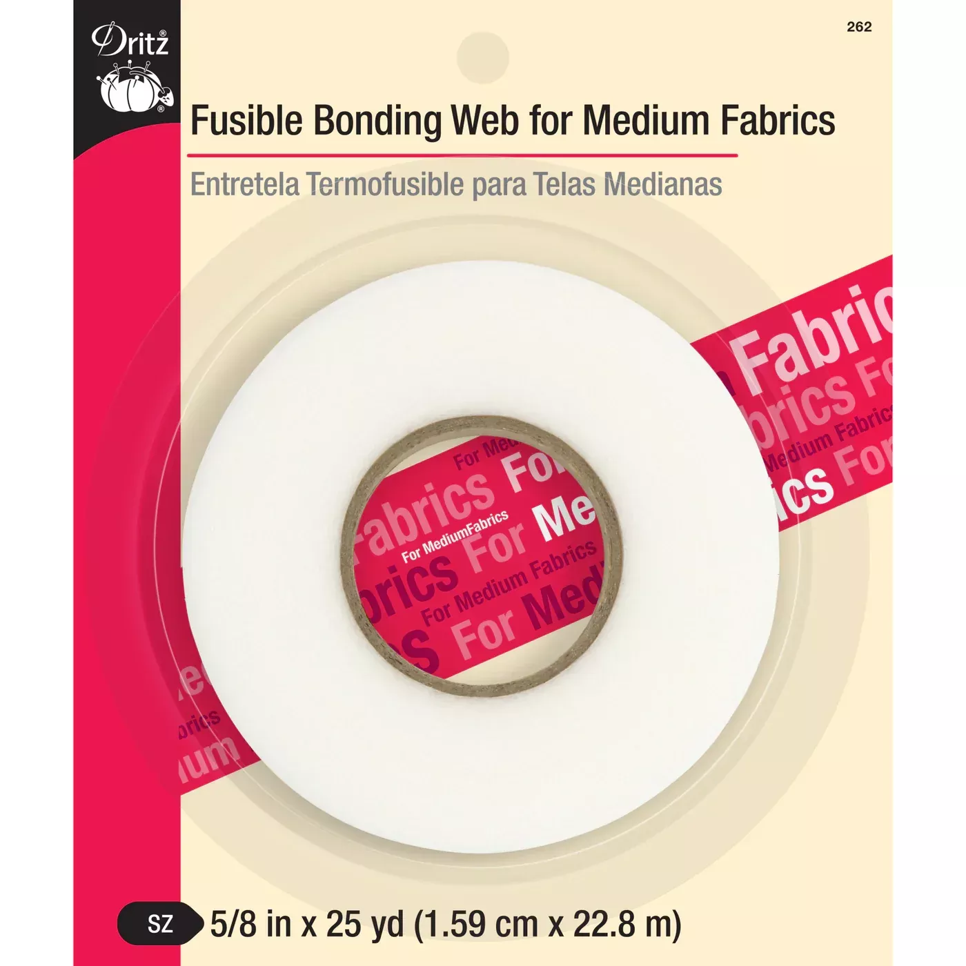 5-8-fusible-bonding-web-medium-fabrics-white-25-yd 5/8" Fusible Bonding Web for Medium Fabrics, White, 25 yd