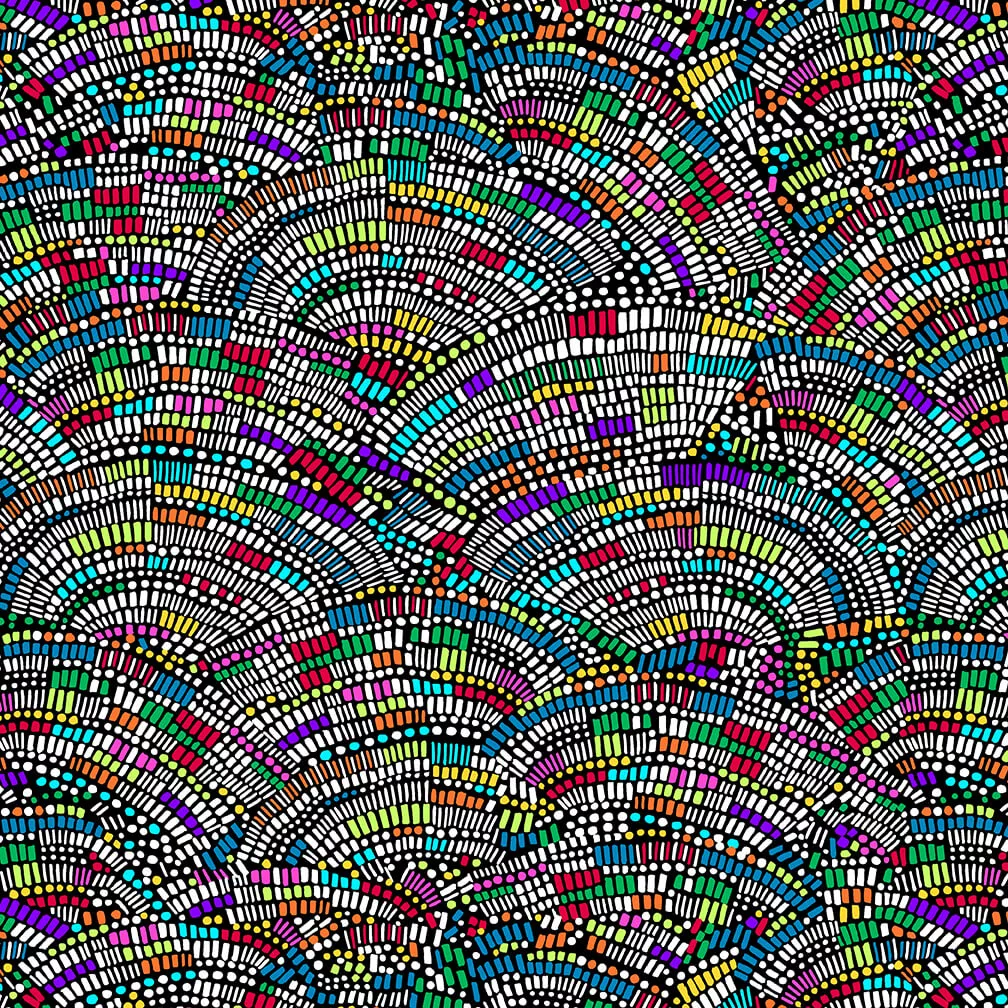 6864-98 Black/Multi