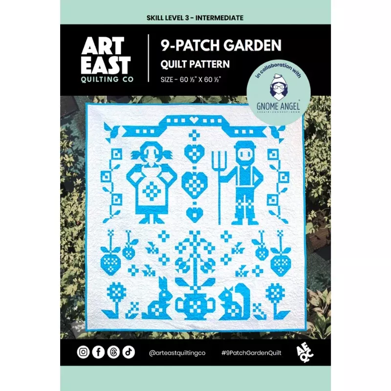 9-patch-garden-quilting-pattern-art-east-quilting-co 9-Patch Garden - Quilting Pattern - Art East Quilting Co.