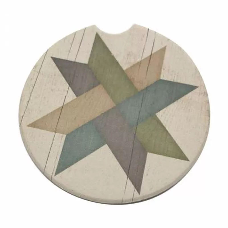 Absorbent Stone Car Coaster Weave Star