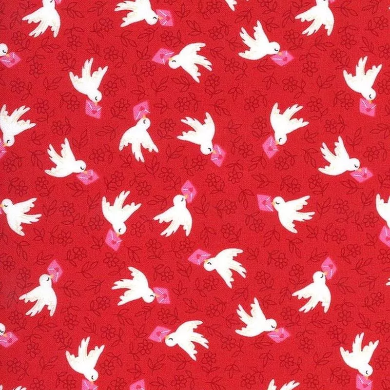air-mail-doves-on-red Air Mail Doves on Red