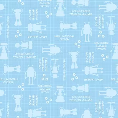 Alpha Bots Robot Words Sky Blue