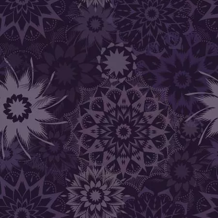 Amethyst Silhouette Medium Stars