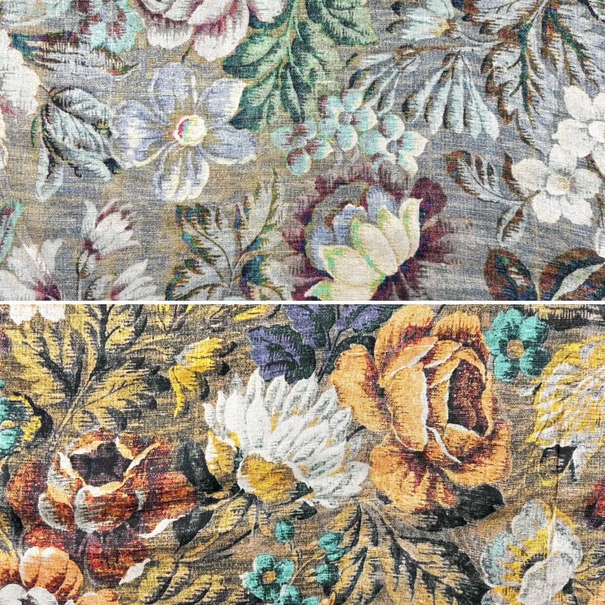antique-florals-viscose-satin-fabric Antique Florals Viscose Satin Fabric