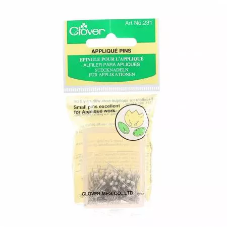 applique-glasshead-pins-clover Applique Glasshead Pins | Clover