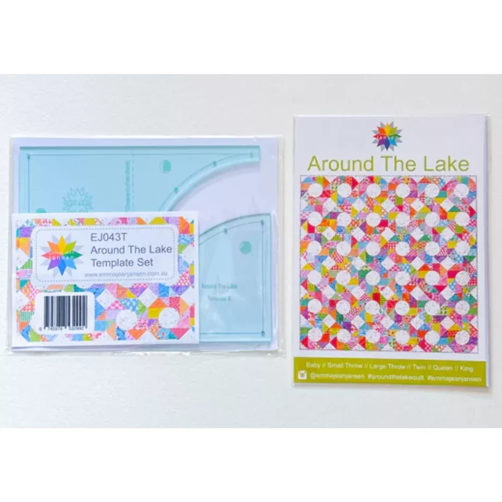 around-lake-quilt-pattern-template-set Around the Lake Quilt Pattern & Template Set