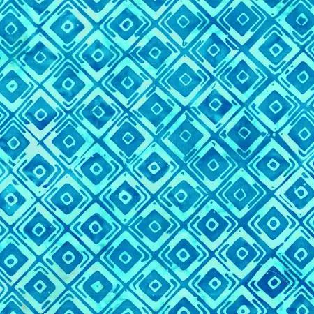 BALISCAPES Blue Vertical Squares Batik 2379Q-X