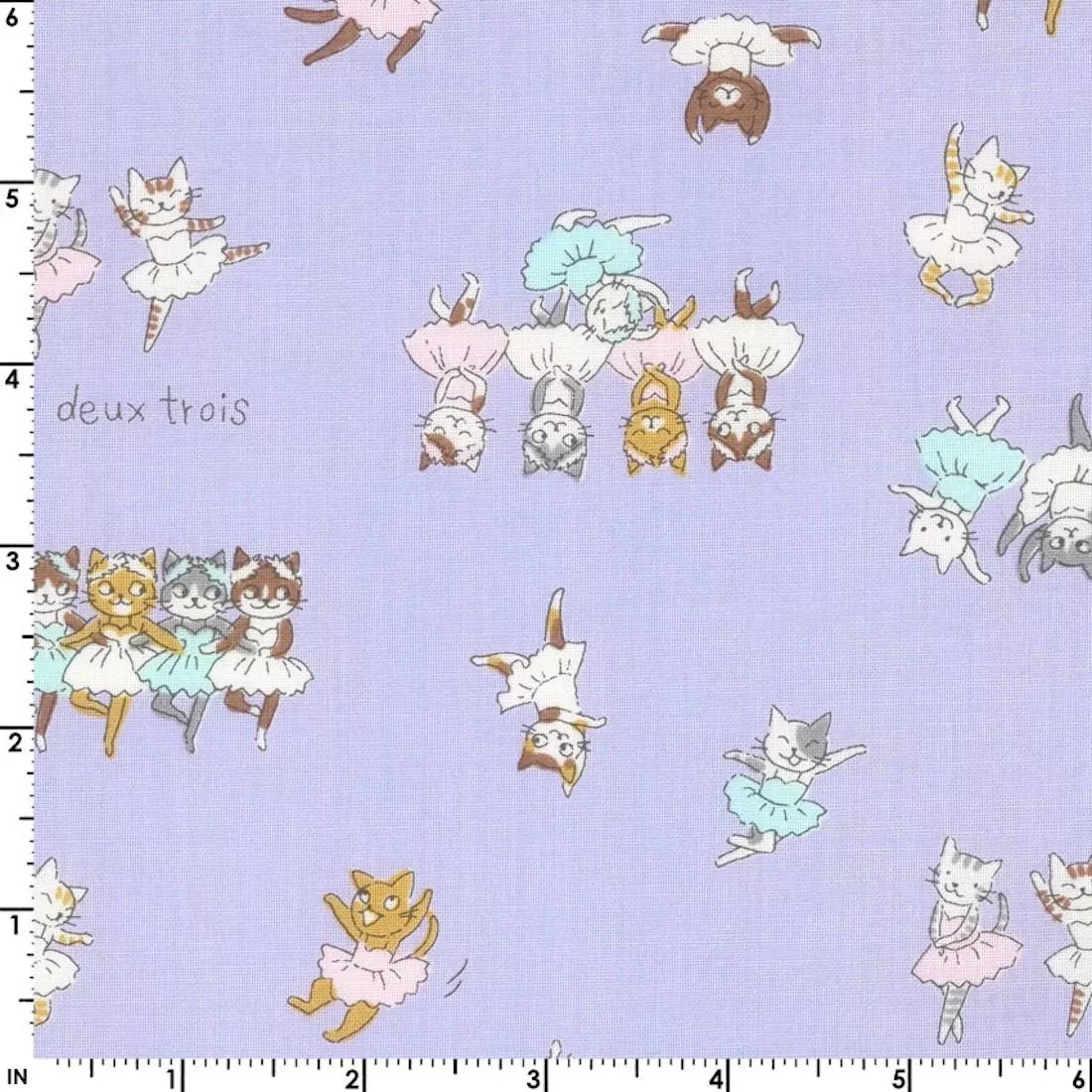 Ballet Cats Purple by Kokka