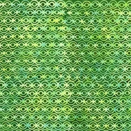 Batiks Geometric Splash Green Apple