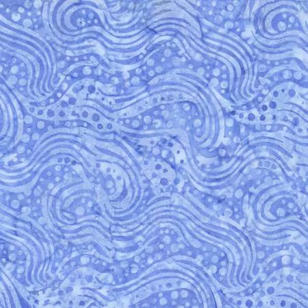 Batiks Geometric Splash Light Cornflower