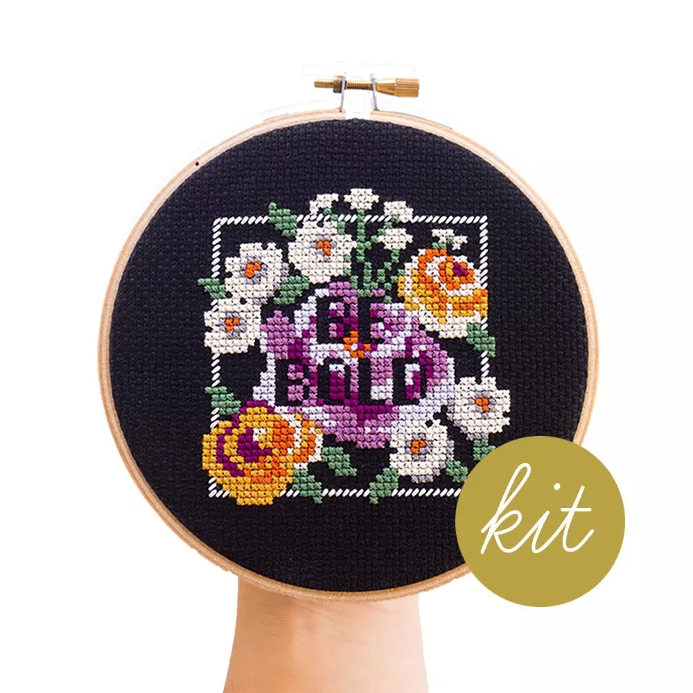 Be Bold Cross Stitch Kit