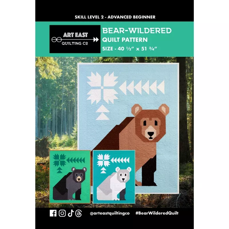 bear-wildered-quilting-pattern-art-east-quilting-co Bear-Wildered - Quilting Pattern - Art East Quilting Co.