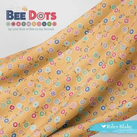 Bee Dots 5in Squares, 42pcs/bundle