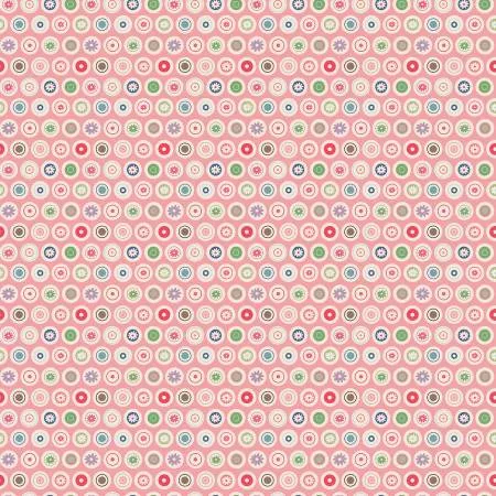 Bee Dots VaLene Coral C14162-CORAL
