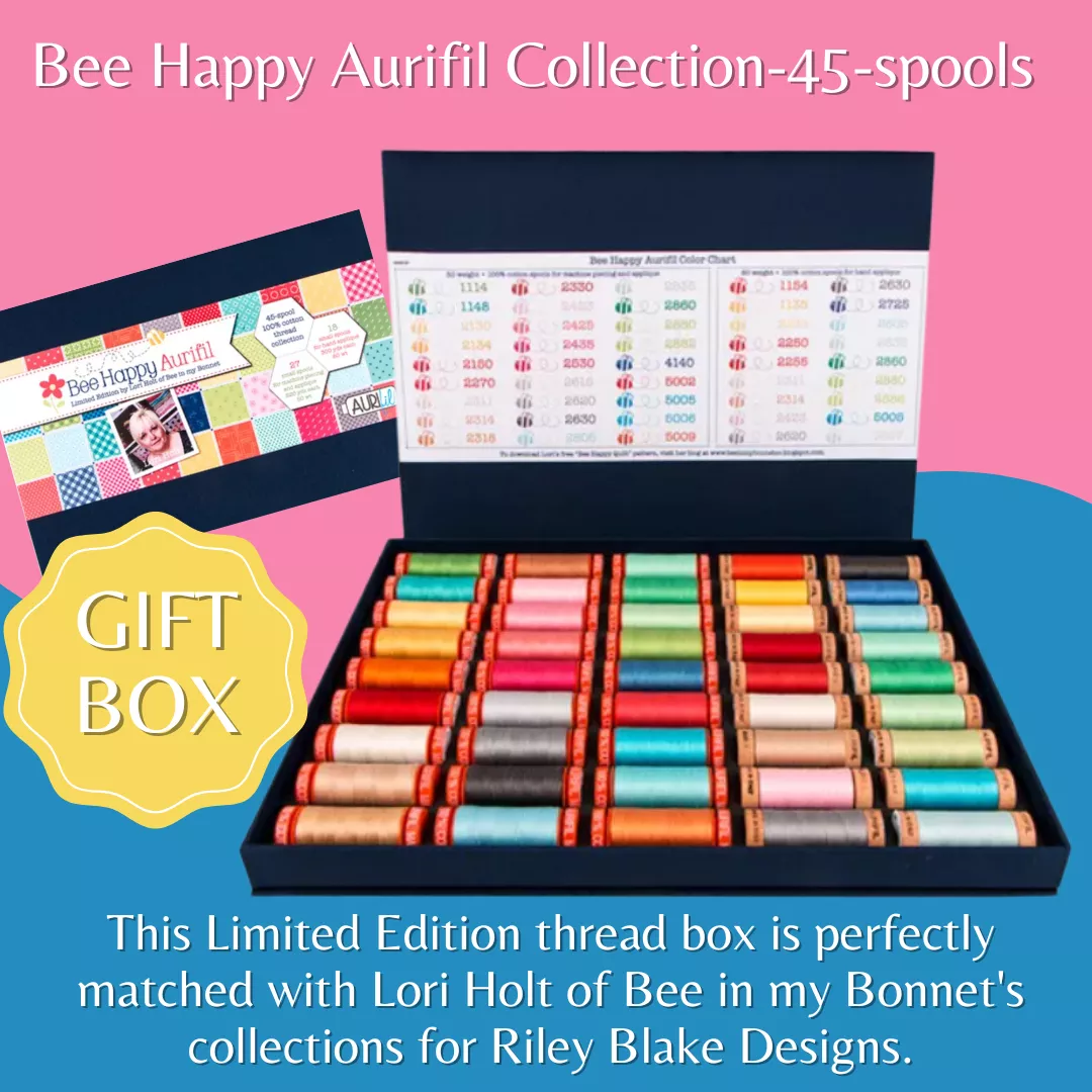 bee-happy-aurifil-collection-45-spools Bee Happy Aurifil Collection-45-spools