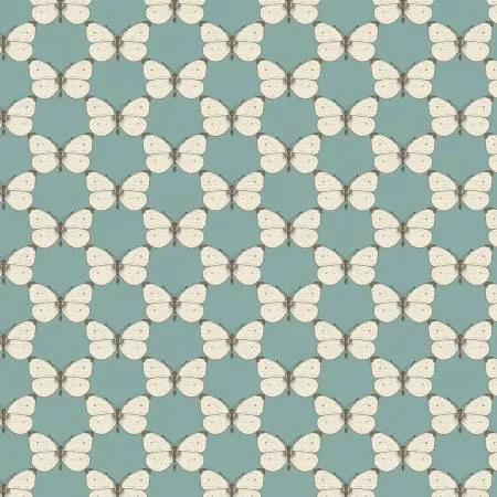 Bee Haven Cabbage Butterfly Medium Teal