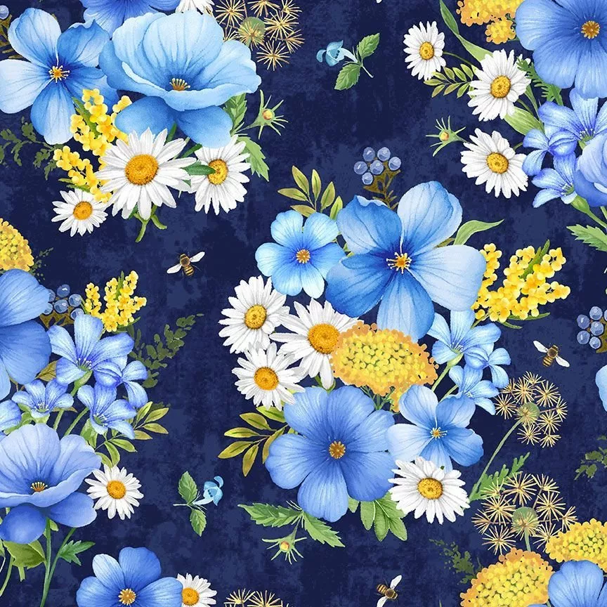 Bee Kind - Fleur Navy