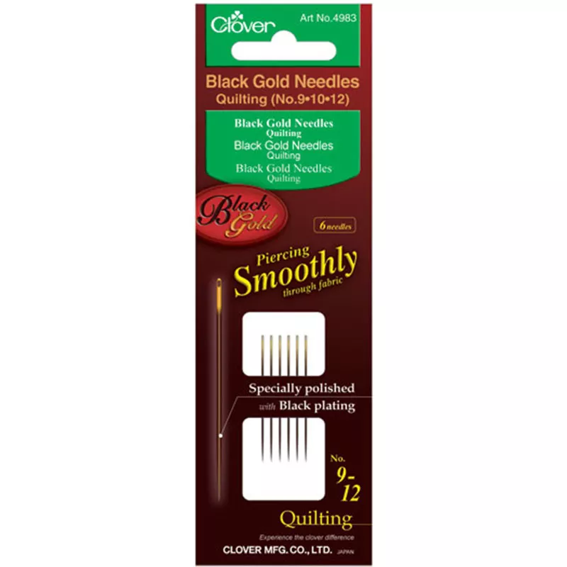 black-gold-quilt-needle-9-10-12 Black Gold Quilt Needle 9,10,12