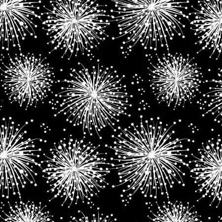 Black Graphic Dandelion Puffs