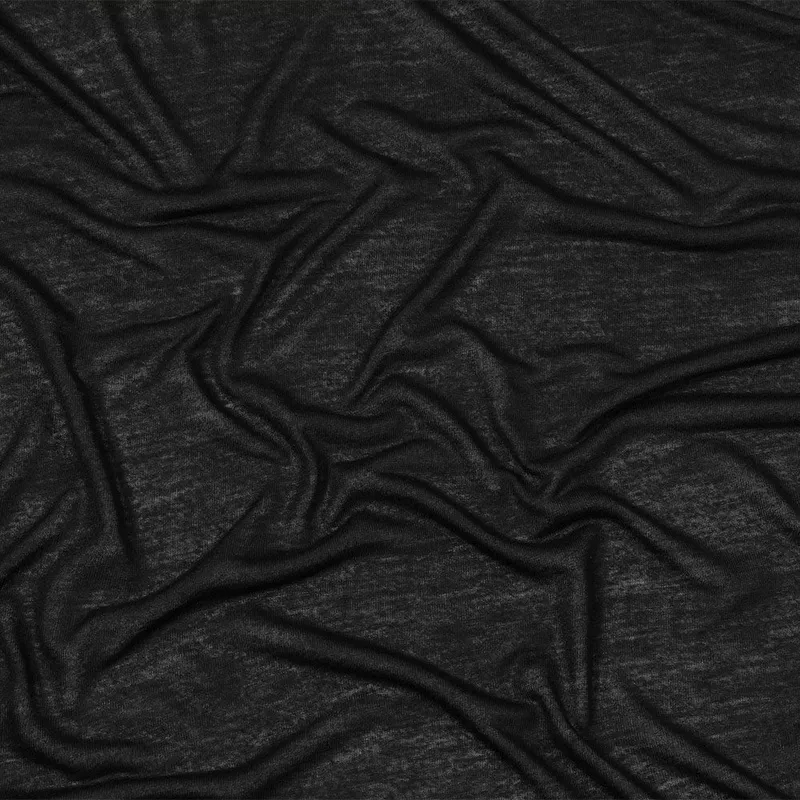 black-polyester-lightweight-sweater-knit Black Polyester Lightweight Sweater Knit