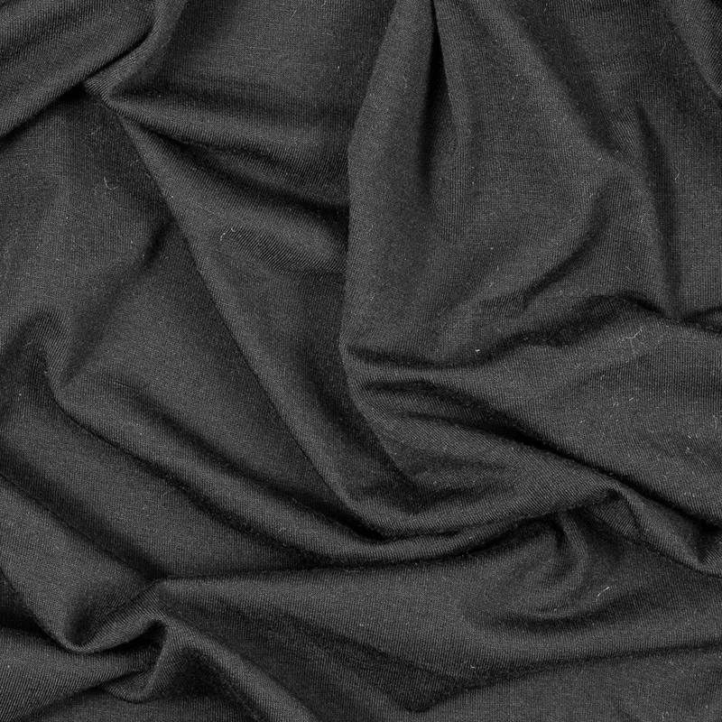 black-stretch-polyester-jersey Black Stretch Polyester Jersey