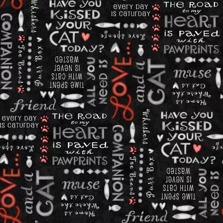 Black Words Cats
