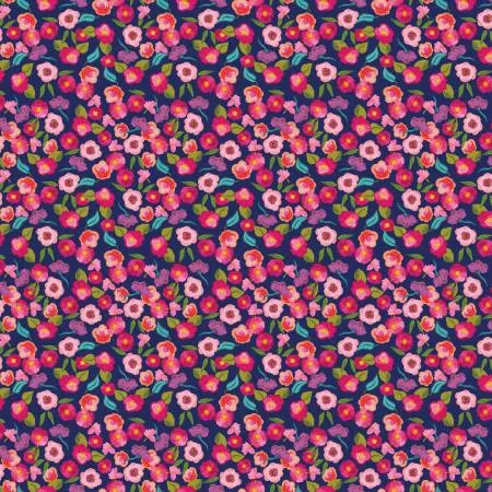 Blissful Blooms Blossoms Navy