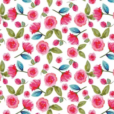 Blissful Blooms Floral White