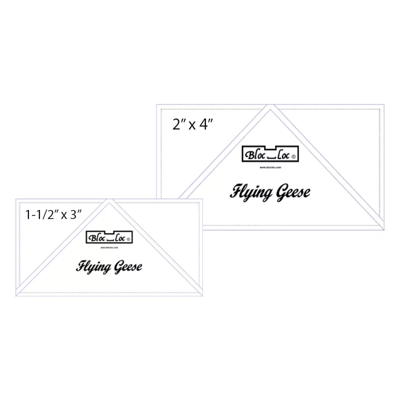 BLOC LOC FG SET2 Flying Geese Ruler Set 2