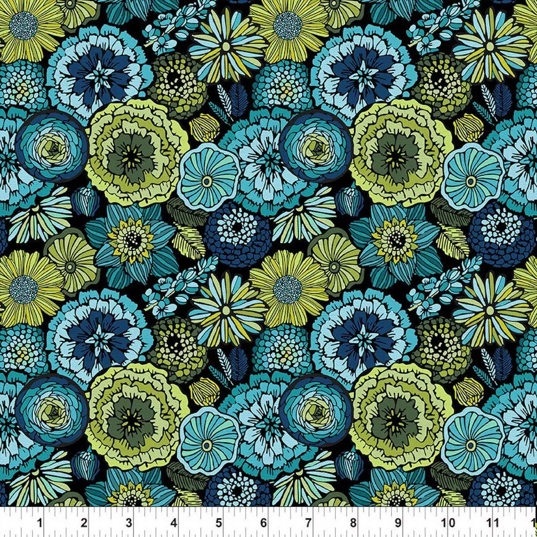 blooming-elegance-green-blue-by-paintbrush-studio Blooming Elegance Green/Blue by Paintbrush Studio