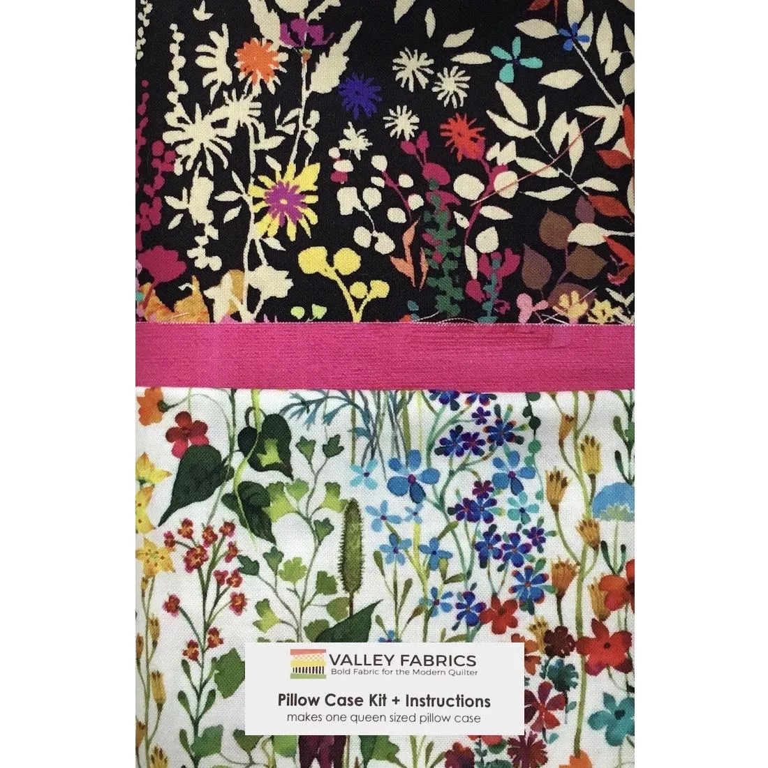 blossom-border-pillow-case-kit-by-valley-fabrics Blossom Border Pillow Case Kit by Valley Fabrics