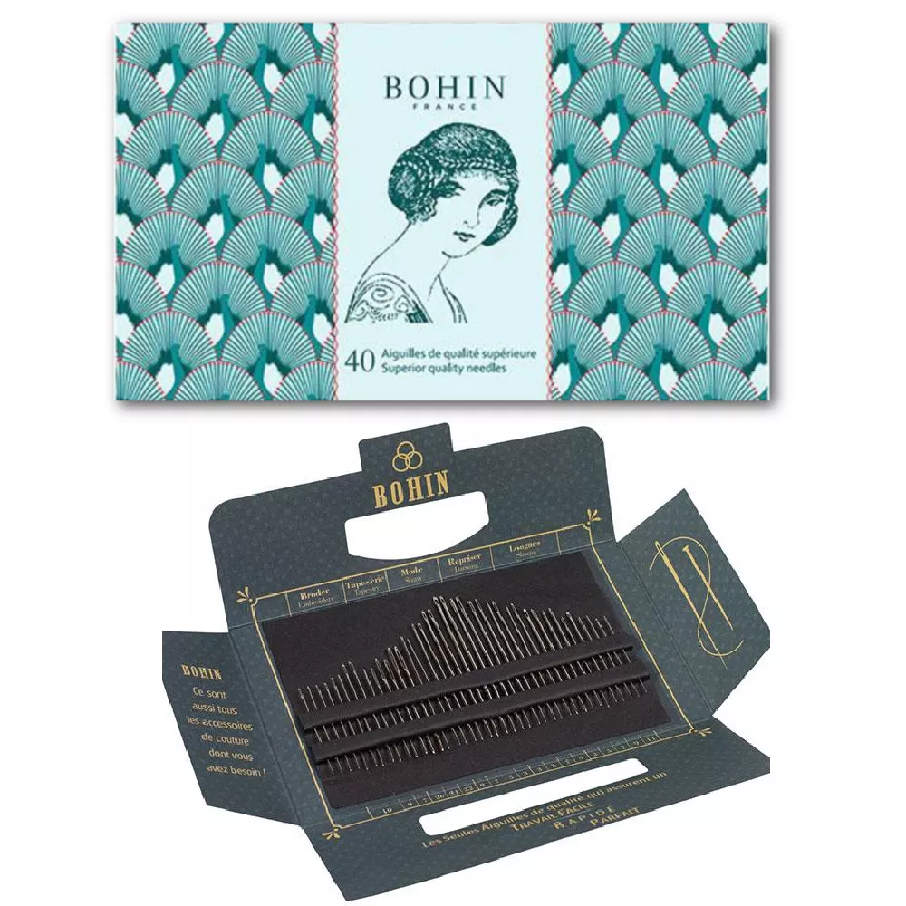 Blue Solange Needle Book, 40 ct., Bohin