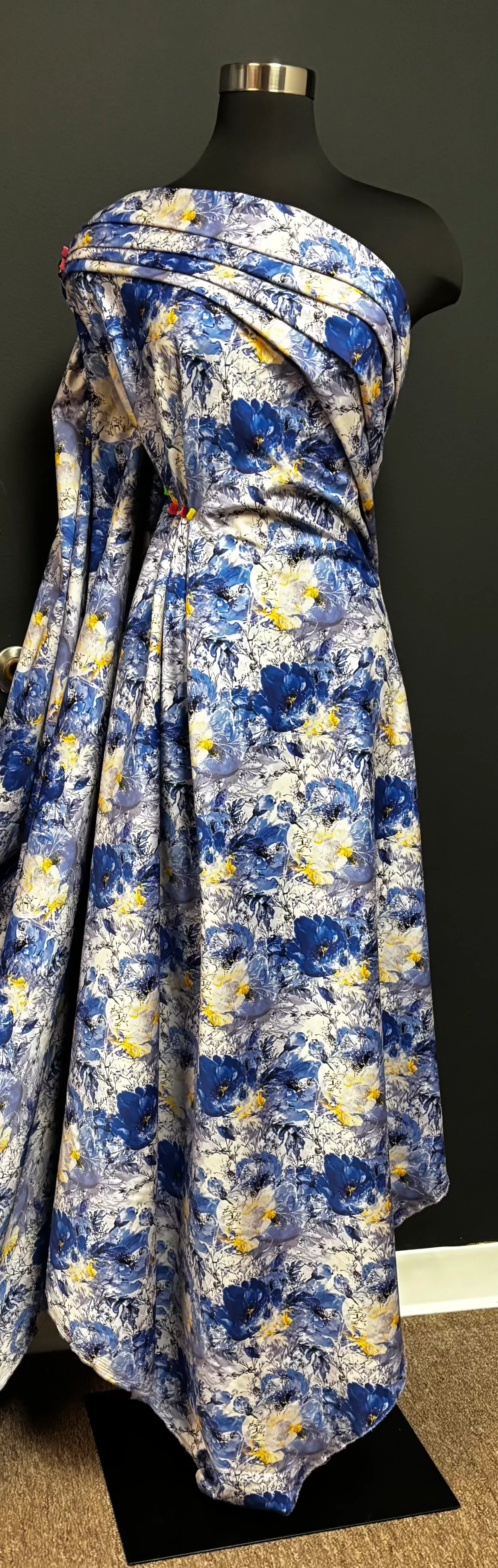 blue-w-white-flowers-cotton Blue w White Flowers | Cotton