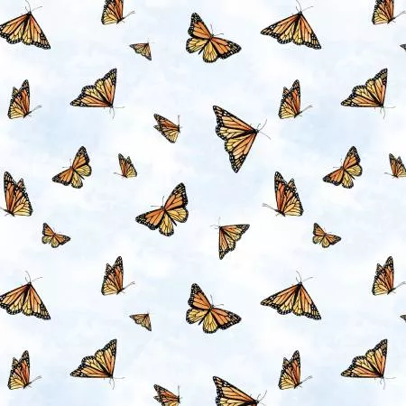 Bluebonnet Breeze Monarch White