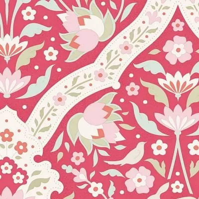 Bon Voyage Hare Tile Red