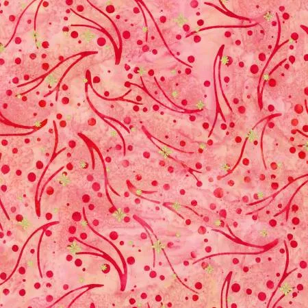Branches Punch Batik w/Metallic